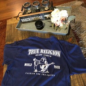 Men’s blue true religion shirt size medium